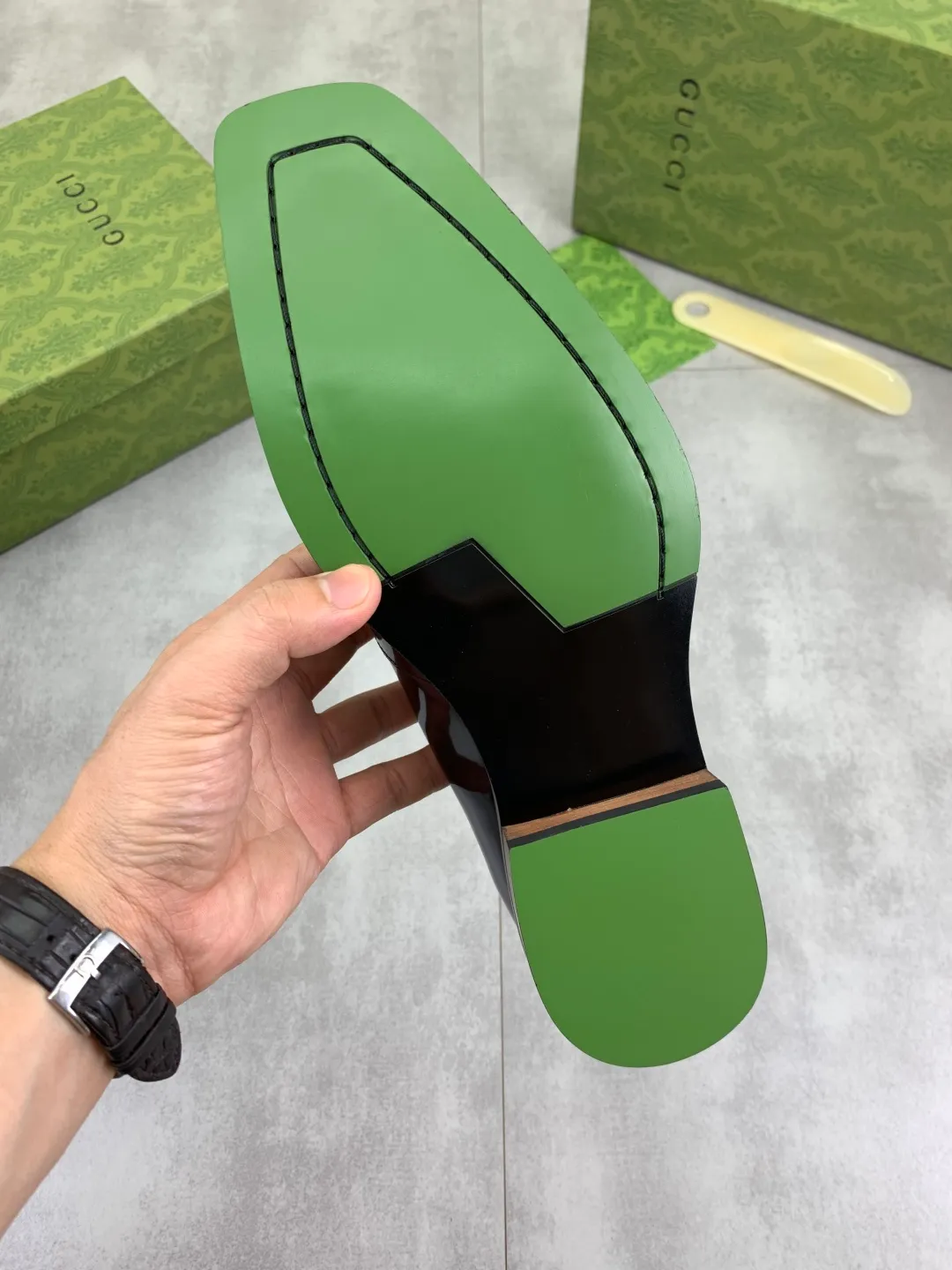 Men's Men's Shoes 💰P580 [New Style] 💰💎💎💎 [Gucci] GUCCI high-end men's formal business leather shoes, original order 1:1! Original imported high-end calfskin, original metal buckle, imported first-layer pigskin lining for feet, original high-end outsole, men's shoe size: 38-44